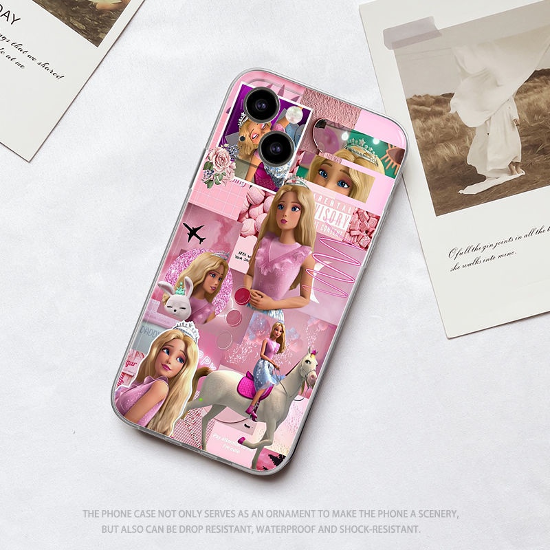 Ốp Điện Thoại TPU Mềm Chống Sốc Hình Búp Bê Công Chúa Barbie Cho IPhone 14 12 PRO 12 mini 11 PRO Max 13 PRO 13PROMAX Xs Max XR 6 7 8 Plus