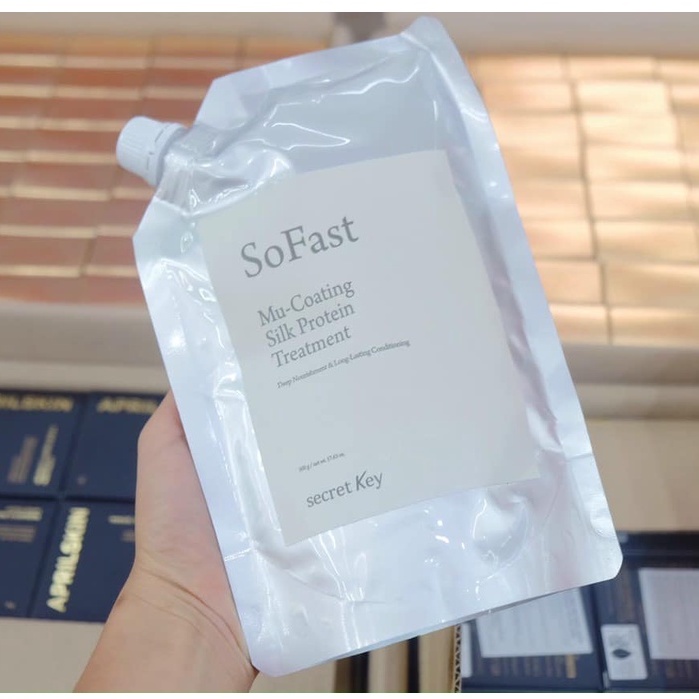 Kem Ủ Tóc Secret Key So Fast Mu-Coating Silk Protein Treatment 480g