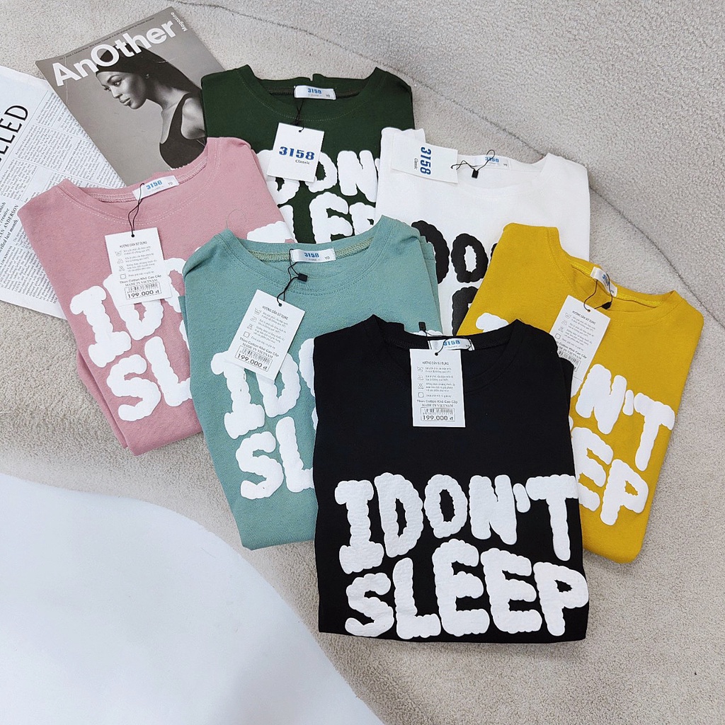 Áo thun cotton 3158 vải dày form rộng hàng xịn may kỉ