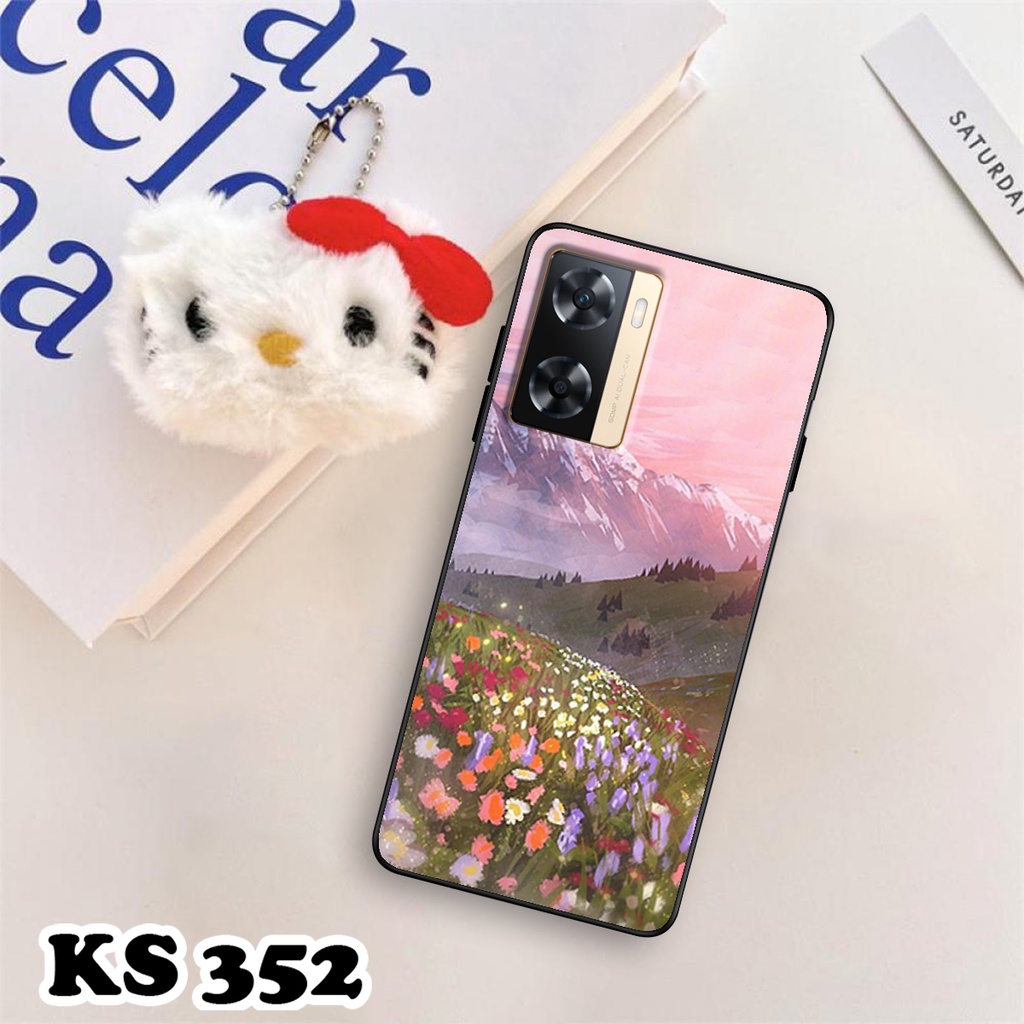 Ốp lưng Oppo A77 - Oppo A77 5G - Ốp in hình Cánh đồng hoa - Chất liệu TPU siêu bền