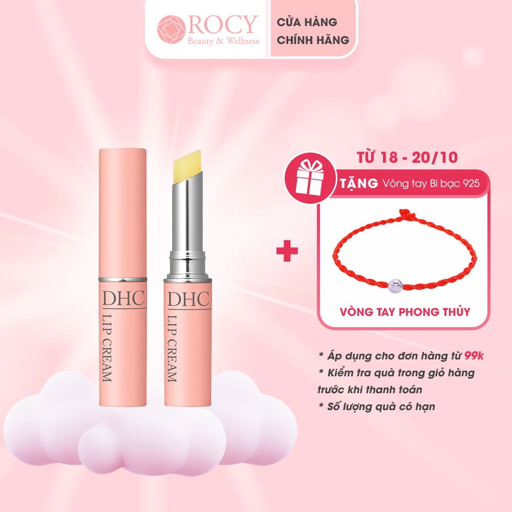 Son Dưỡng Môi DHC Lip Cream 1,5g - Bản Không Màu, Làm Mềm, Giảm Thâm, Hồng Môi