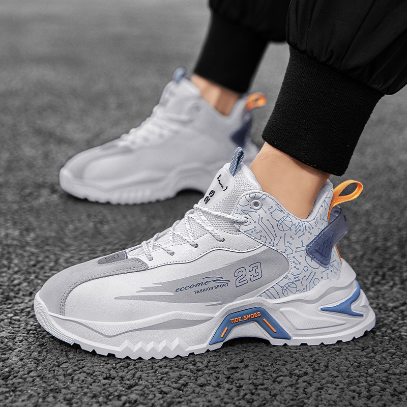 Giày Thể Thao Đế Dày Tăng Chiều Cao Bằng Da Không Thấm Nước Cho Nam Và Nữ