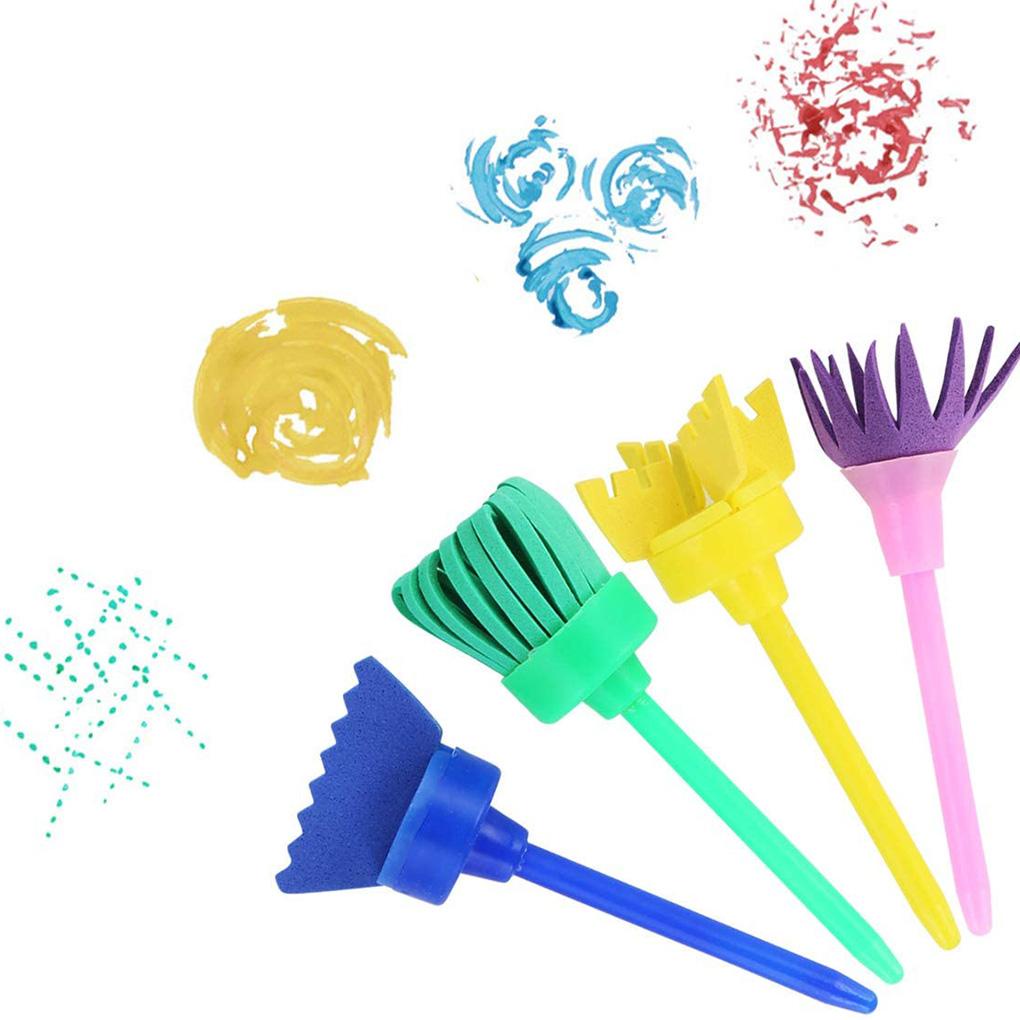 Bộ 42 Cọ Xốp Vẽ Tranh DIY Cho Bé