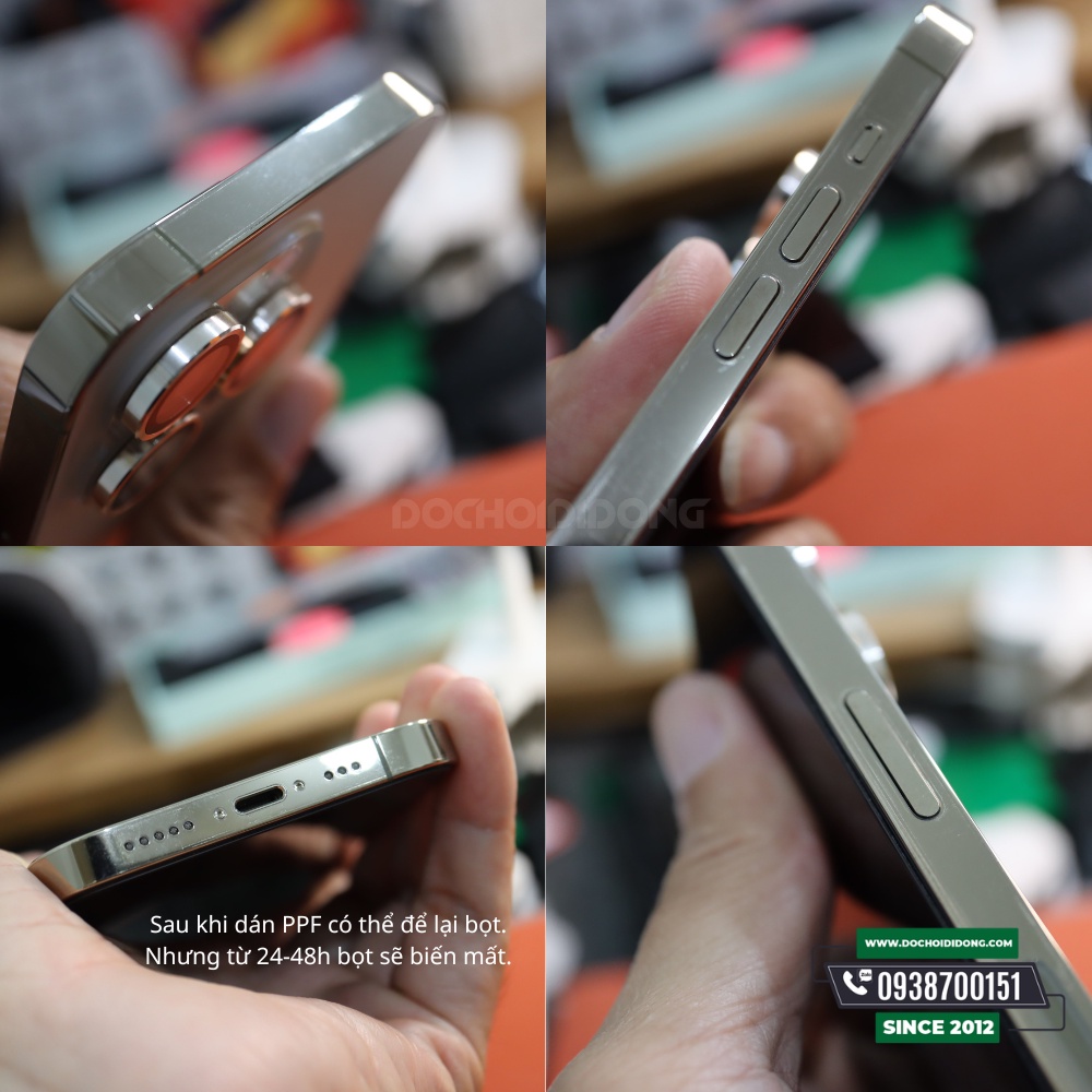 Miếng Dán PPF Cho IPhone 14/14 Plus/14 Pro/14 Pro Max Bảo Vệ Trầy Xước Va Chạm Nhẹ - Mặt Lưng, Màn Hình, Viền, Camera