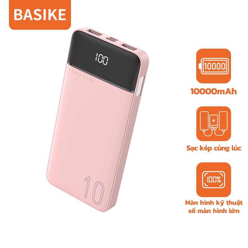 Sạc Dự Phòng BASIKE PT03P MAX Power Bank 20000 mAh Chính hãng BH 6 tháng