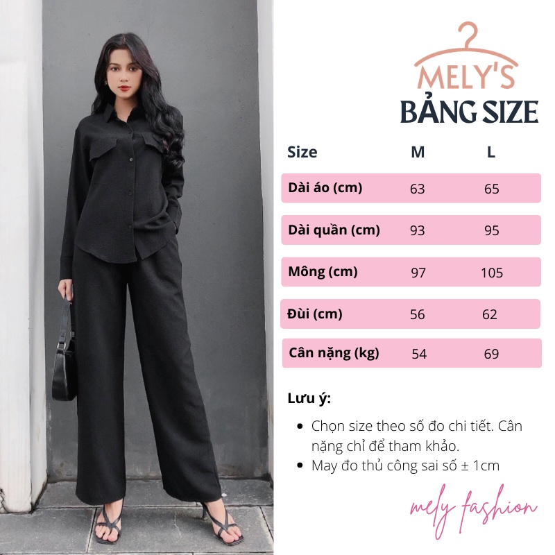 Set bộ đũi sơ mi dài tay quần ống rộng thu đông chất đũi xốp cao cấp sang trọng đi làm đi chơi đều đẹp DB05
