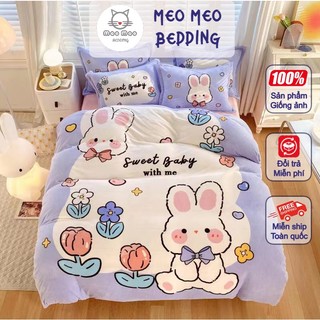 Bộ chăn ga gối nỉ nhung 3d mềm mịn cao cấp