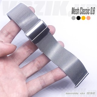 Dây đồng hồ thép lưới cao cấp (dây mesh) chính hãng Strap&Co màu bạc