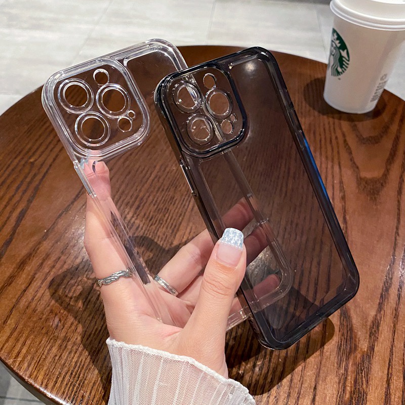 Ốp lưng iphone Ốp Điện Thoại Mềm Trong Suốt Chống Sốc Chất Lượng Cao Cho Iphone / Pro / 13 Pro / Max 12 Pro / Max / Xs Max / XR / 7 / 8 Plus
