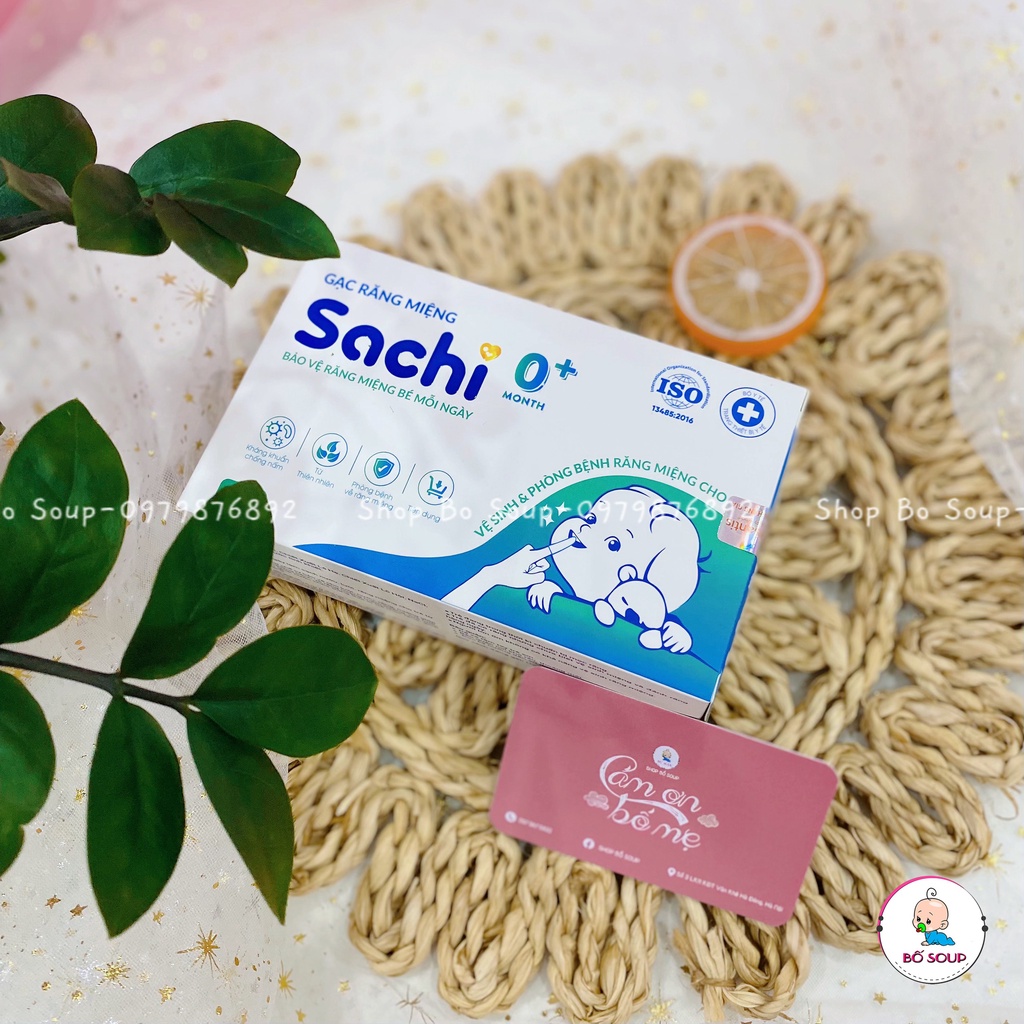 Gạc Rơ Lưỡi Sachi Vệ Sinh Răng Miệng Cho Bé Shop Bố Soup