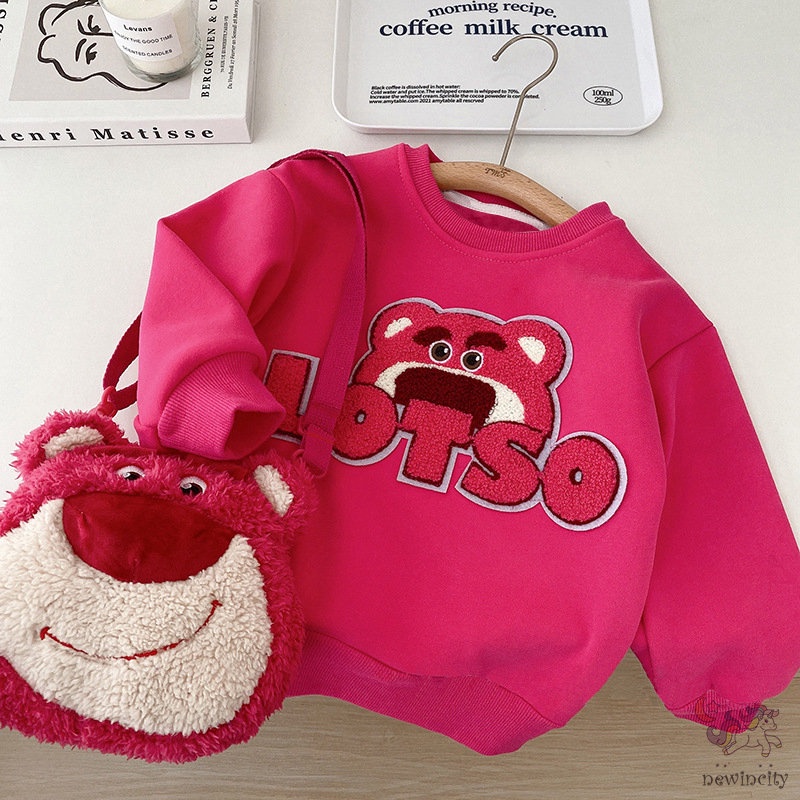 Áo Sweater Dài Tay Họa Tiết Hoạt Hình Theo Phong Cách Thu Đông Hàn Quốc Dành Cho Bé Gái