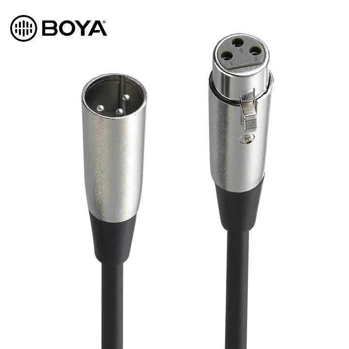 BOYA XLR-C3 (3m) / XLR-C8 (8m) - Hàng Chính Hãng - Cáp Chuyển Đổi Từ Male XLR Sang Female XLR