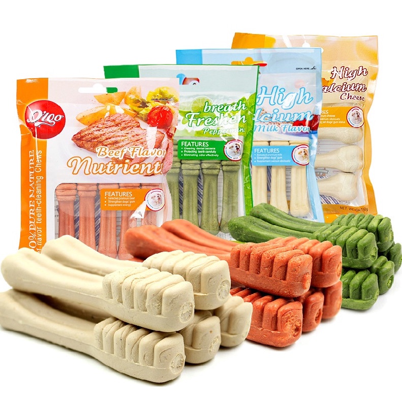 Xương gặm cho chó sạch răng thơm miệng ORGO - Xương bàn chải bổ sung canxi cho chó