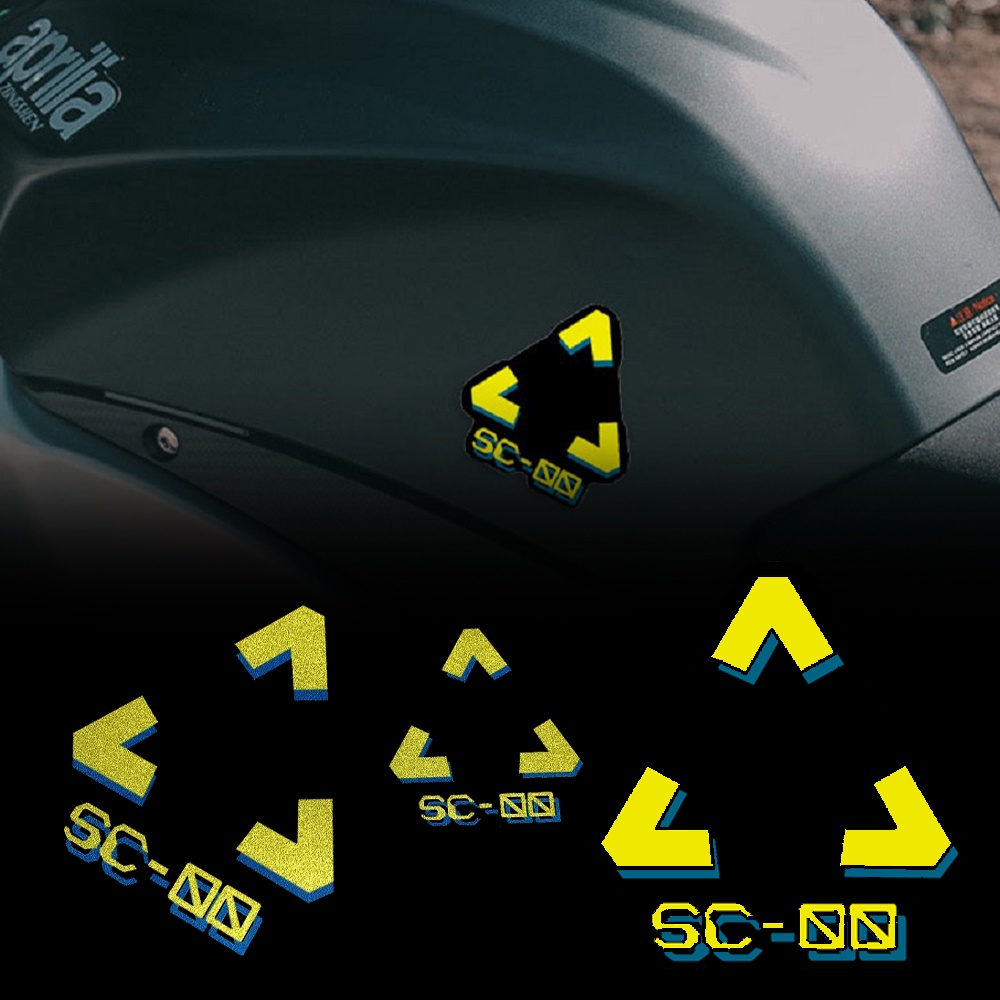 Cyberpunk 2077 · Xe máy ô tô Scooter Xe đạp Nhãn dán phản chiếu Cảnh báo Dấu chấm than Phong cách Cyberpunk Decal Đối với Honda