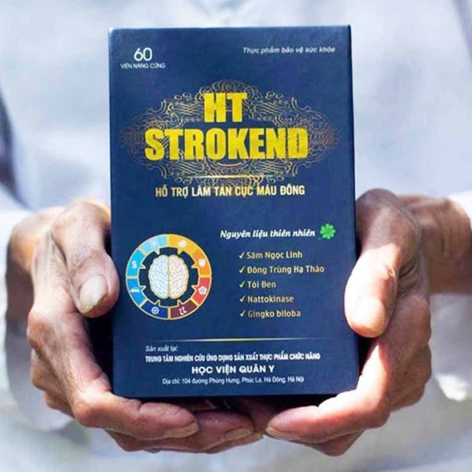 HT Strokend Hỗ trợ phòng và điều trị tai biến mạch máu não Đột qụy não Tim mạch Ổn định huyết áp Giấc ngủ Tăng cường sk