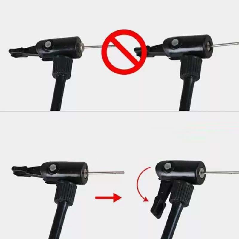 Bơm bóng mini cầm tay, bơm tay, bơm cột khí chống sốc bọc hàng thân kim loại chắc chắn