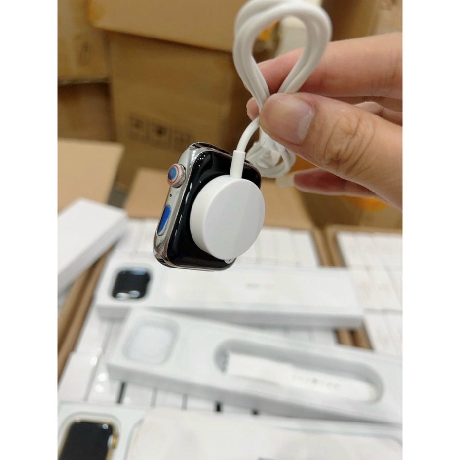 Đồng Hồ Thông Minh H9 Pro Phiên Bản Thép Cao Cấp Có Lẫy Giữ Dây, 2 Nút Vật Lý, Sạc Không Dây, Chơi Game, Pin Trâu