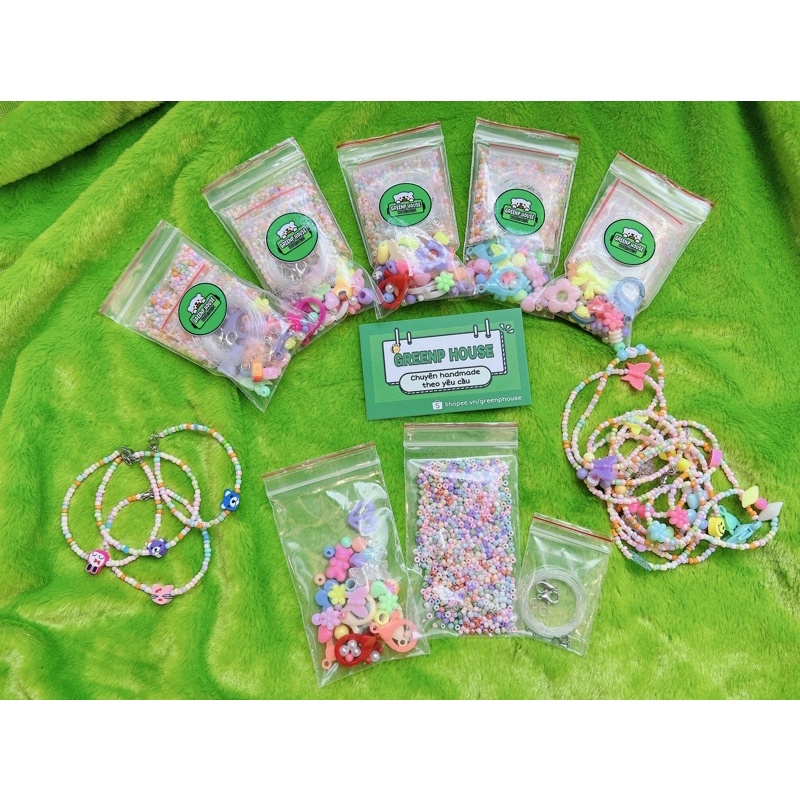 Bộ kit mini làm vòng tay/cổ/khẩu trang/nhẫn _ GREENP HOUSE