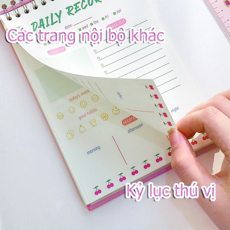 Đôi bàn kế hoạch 2023 365 Days Kawaii Daily Weekly Planner Management Schemek Notebooks School Supplies for students