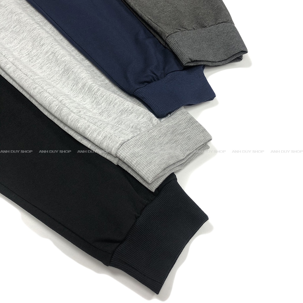 Quần Jogger Nam Nữ Trơn Basic Thun Da Cá Phong Cách Thể Dục Thể Thao Năng Động Cá Tính Unisex ANH DUY SHOP JGV12