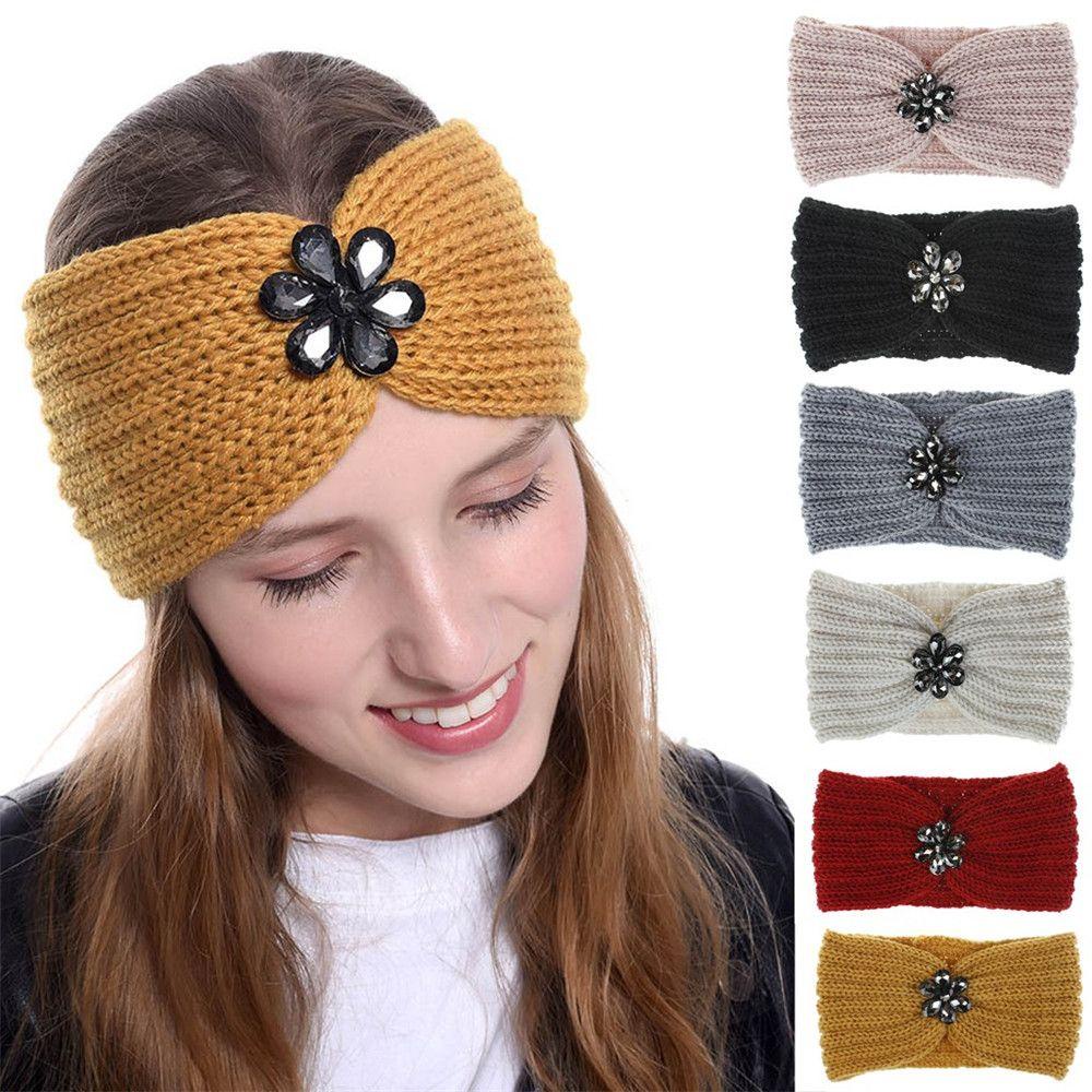 MOILYVN Băng Đô Dệt Kim Đính Đá Màu Kẹo Ngọt Họa Tiết Hoa Thời Trang