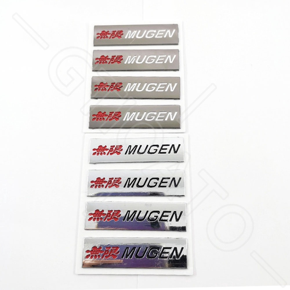 GTIOATO MUGEN 3D Kim Loại Huy Hiệu Xe Hơi Biểu Tượng Xe Biểu Tượng Oto Biểu Tượng Ô Tô Huy Hiệu Ô Tô CảI TiếN Biểu Tượng Xe Hơi Phụ KiệN Trang Trí Ô Tô Cho Honda City BRV Civic Jazz Brio CRV Accord HRV Mobilio Odyssey Fit
