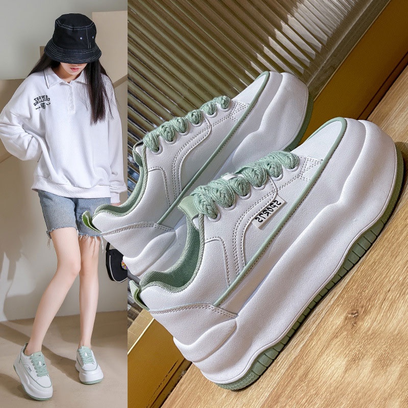One more shoes Giày Thể Thao Nữ Đế Dày Thời Trang Hàn Quốc Mới 195
