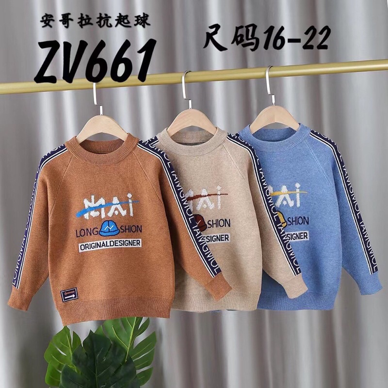 Áo len bé trai từ 18-40kg