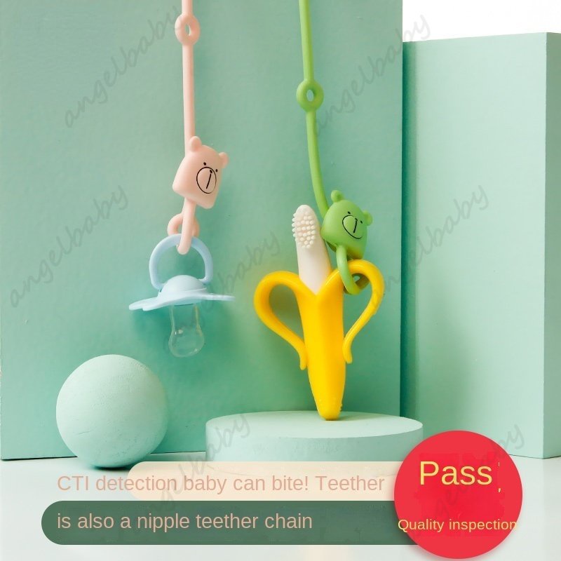 Dây Đeo Núm Ti Giả Chống Thất Lạc Bằng silicone Thiết Kế Tiện Lợi Cho Trẻ Em