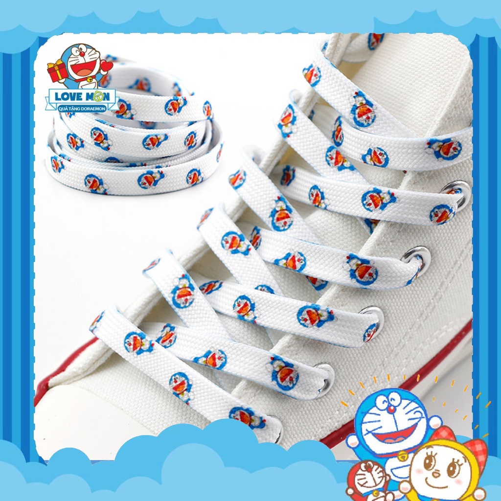 DÂY GIÀY HOẠ TIẾT DORAEMON DỄ THƯƠNG, TẠO NÊN PHONG CÁCH RIÊNG CHO BẠN