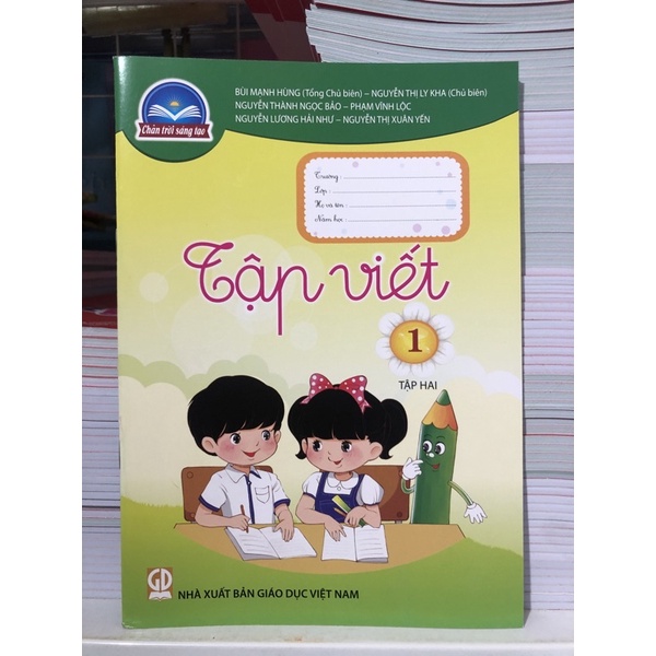 vở tập viết lớp 1 tập 2 + Bút chì 2b (thuộc bộ chân trời sáng tạo)