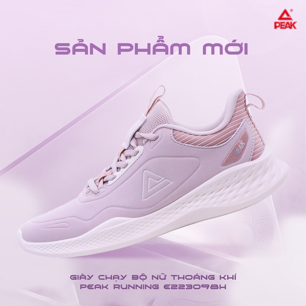 Giày chạy bộ nữ thoáng khí PEAK Running E223098H