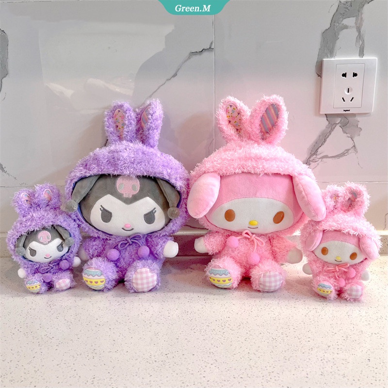 Sanrio Thú Nhồi Bông Hình Kuromi My Melody Cinnamoroll Hello Kitty Đáng Yêu Mềm Mại Cho Bé Gái