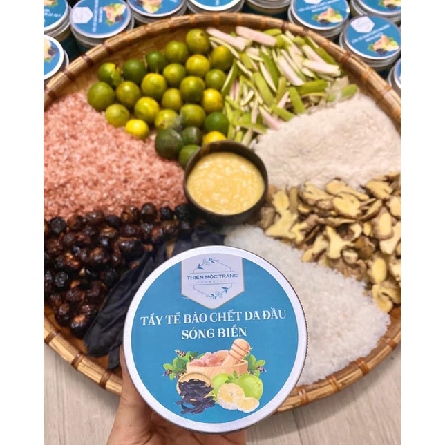 Bộ : Dầu gội - Dầu xả - Xịt bưởi - Tẩy tế bào chết da đầu Thiên Mộc Trang