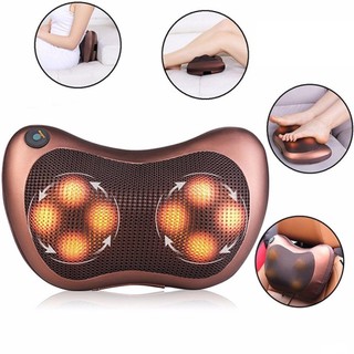 Gối massage hồng ngoại 8 bi 2 chiều - gối massage cổ vai gáy công nghệ nhật bản