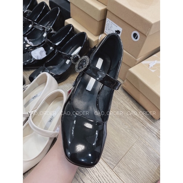 Giày Mary Jane đế trụ vuông Zara xuất xịn