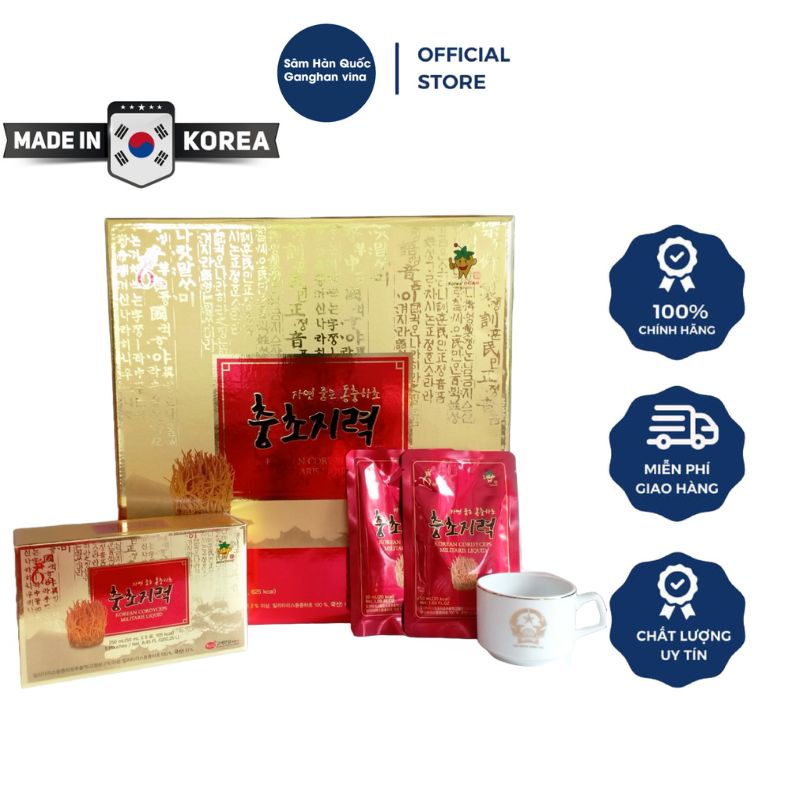 Nước Đông Trùng Hạ Thảo Hàn Quốc Cao Cấp KGS  - Giúp ăn ngủ ngon