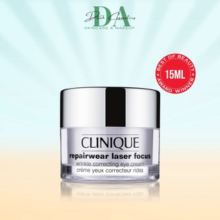 Kem Dưỡng Mắt Chống Lão Hóa Mờ Thâm Clinique Repairwear Laser Focus ™ Wrinkle Correcting Eye Cream 15Ml