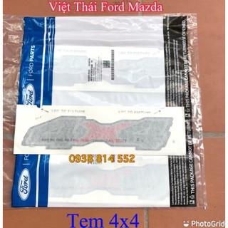 Tem chữ 4x4 ford ranger 2018 chính hãng