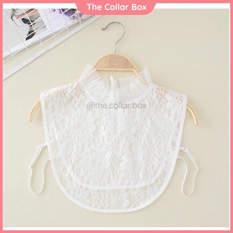 Cổ áo ren cổ lọ cách điệu cho nữ mặc trong áo đầm không cổ - Mã CD33