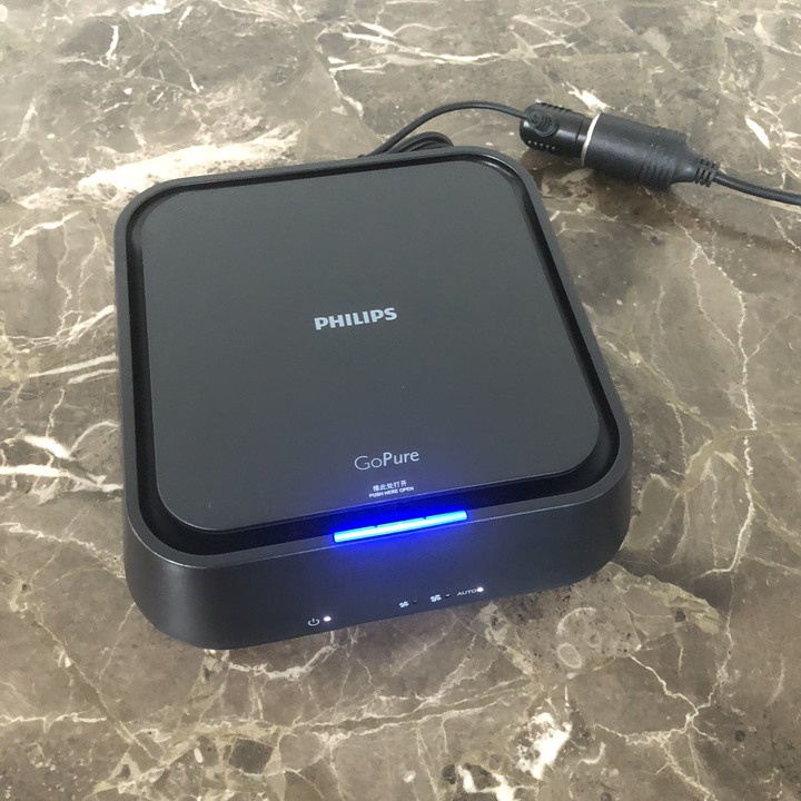 Máy khử mùi, lọc không khí trên xe ô tô Philips GP5201 Cảm biến 3 màu AQI- HÀNG CHÍNH HÃNG