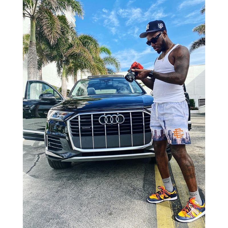 Eric Emanuel EE Quần Ngắn Tập Thể Hình Cơ Bắp Phong Cách Mỹ