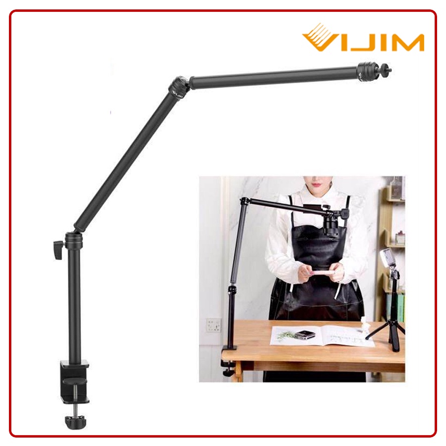 Tay Arm Kẹp Cạnh Bàn VIJIM LS08 Dùng Để Gắn Phụ Kiện Livestream Chuyên Nghiệp
