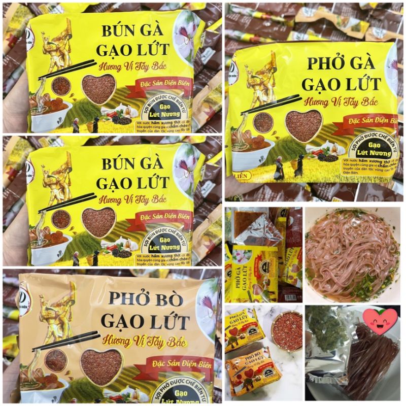 Bún phở lứt ăn liền healthy eatclean giảm cân, t.đường