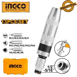 Bộ tua vít đóng đa năng 13 chi tiết Ingco HIDS1301