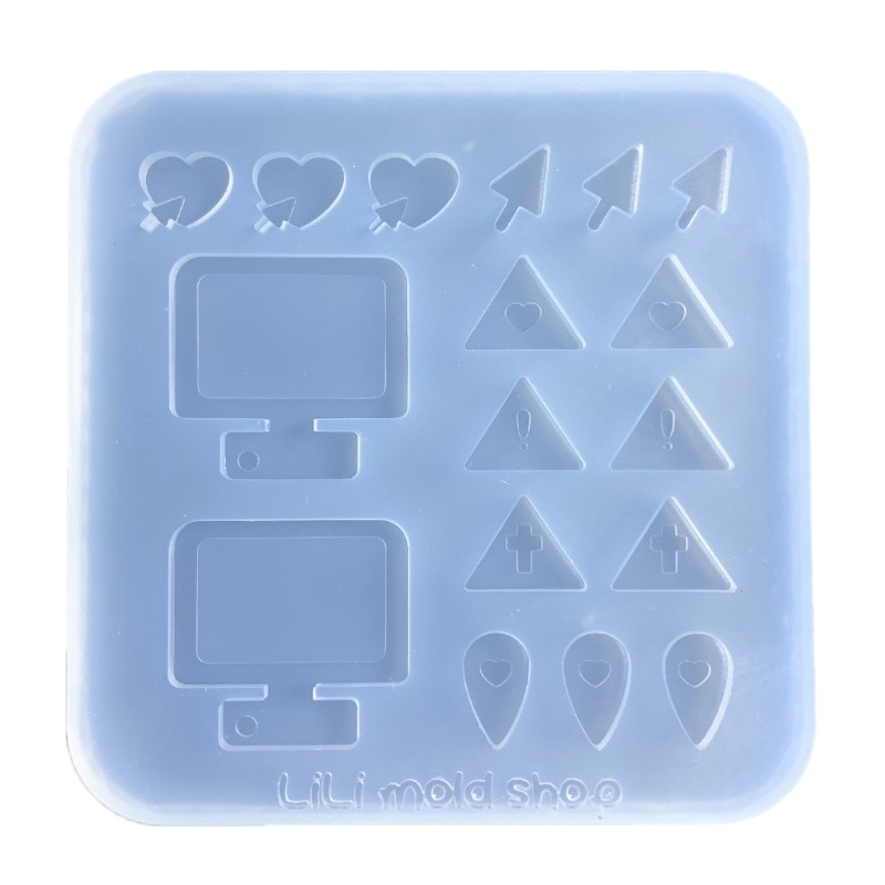 Khuôn Silicone Làm Cát Chảy Hình Trái Tim Xinh Xắn