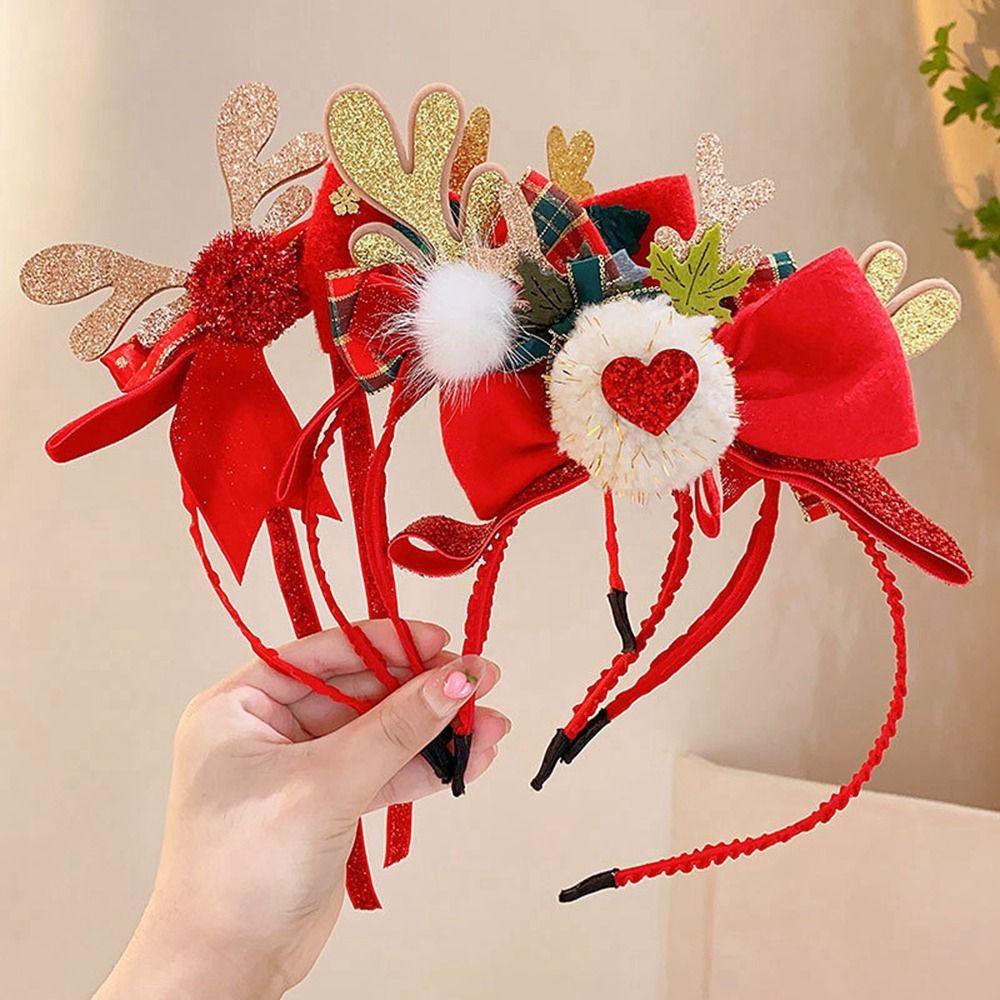 ANEMONE Băng Đô Cài Tóc Hình Chuột Mickey Phong Cách Giáng Sinh Độc Đáo