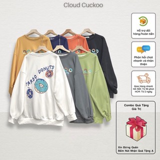 Áo Nỉ Chui Đầu Sweater Hình Bánh Donut Chất Nỉ Mềm Mại Mùa Thu Đông - Mã Số: 10143