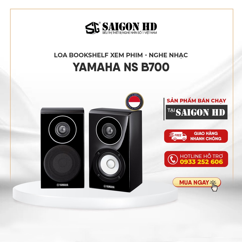 Cặp loa Bookshelf Yamaha NS B700 - Hàng Chính Hãng, Bảo Hành 12 Tháng