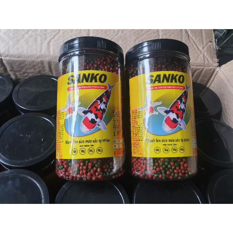 Thức ăn cá cảnh cám SANKO Hủ 500g